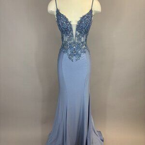 Dave & Johnny Dress 10442 Smoke size 6 NWT